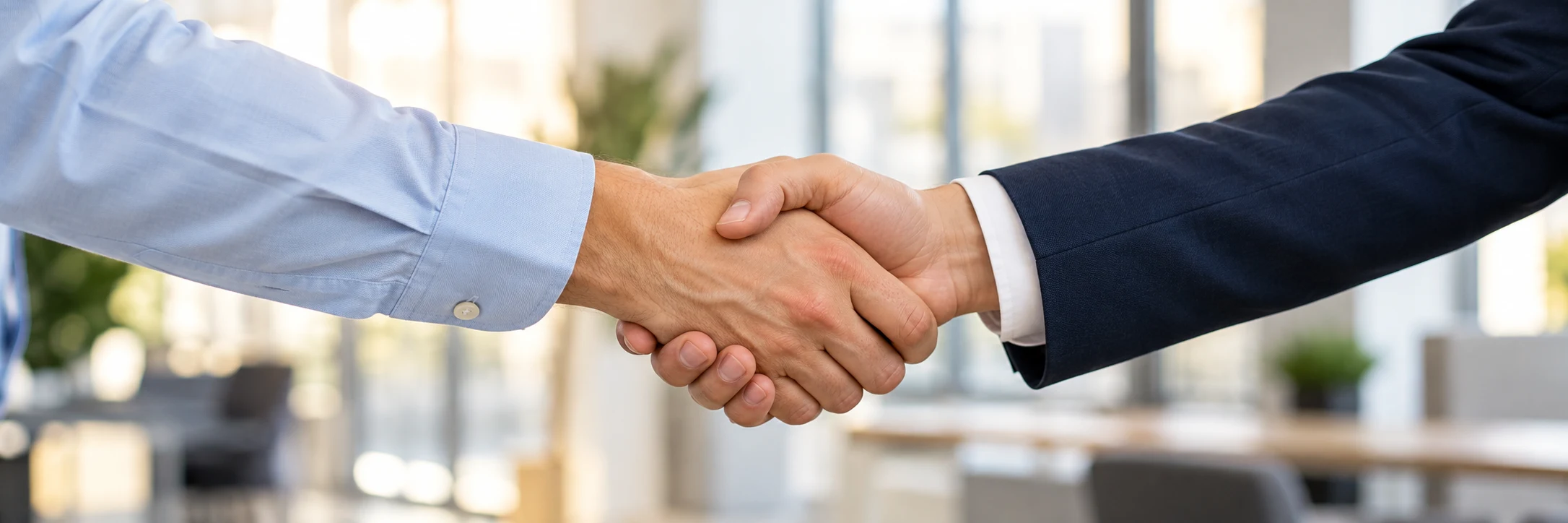 Πρωτότυπη εικόνα AI χειραψίας που συμβολίζει επαγγελματική συνεργασία